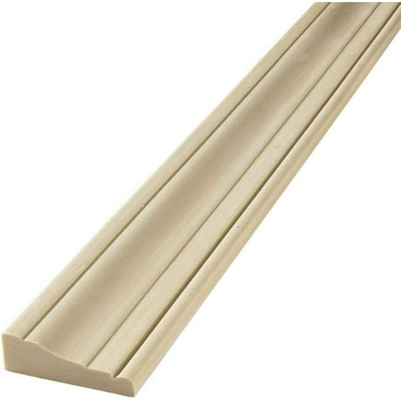 FLEXTRIM #376 Beaded Flexible Casing Molding: 11/16" Thick x 2.25" Wide - for Gentle Arches, Curved Walls and Straight Runs (12' feet Long - 144" Long)