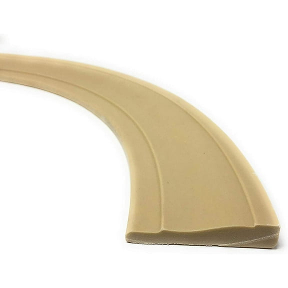 FLEXTRIM #444: Flexible Casing Molding: 11/16" Thick x 3.25" Wide - PRE Curved to fit Half Round Windows 34" to 40" Diameter