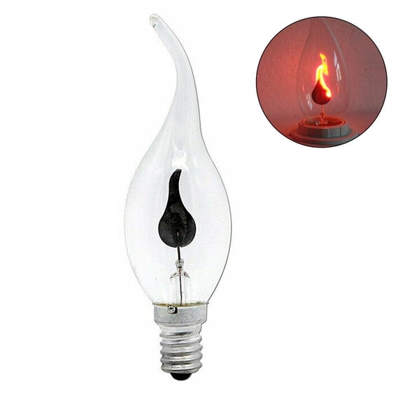 FLICKER FLAME Candle Light Bulb CHRISTMAS Lamp E14/E27 - I9D8