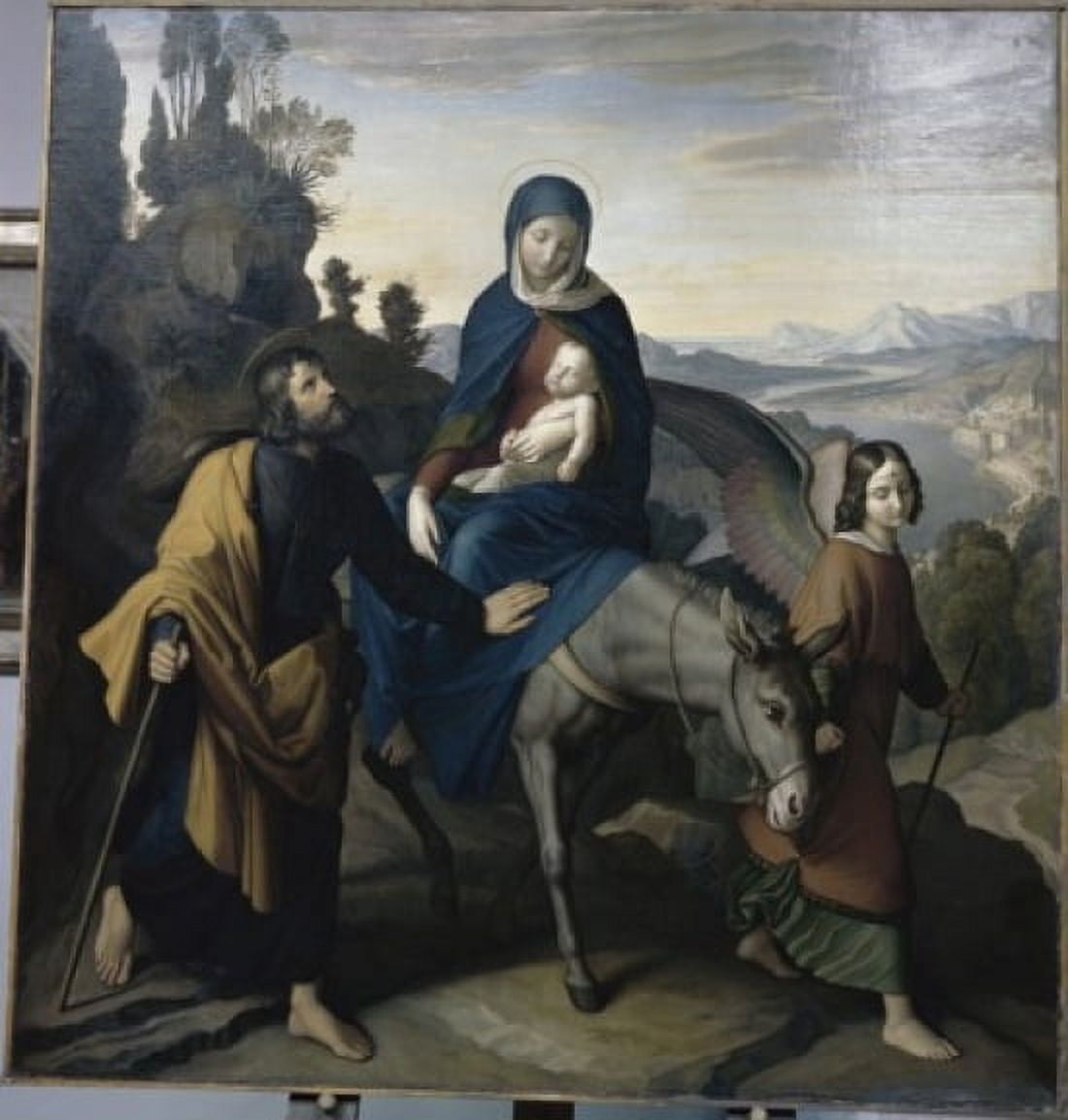 FLIGHT INTO EGYPT Julius Schnorr von Carolsfeld (1794-1872German) Canvas Art - ulius Schnorr von Carolsfeld (24 x 36)