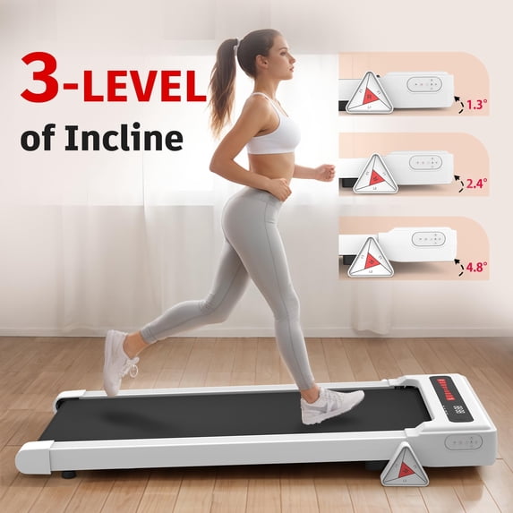 FLIMDER Compact Treadmills for Home Treadmills Walking Pad Under Desk Treadmill Treadmills for Home Small Walking Treadmill Portable Mini Treadmill 265 lbs Capacity