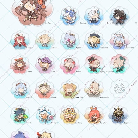 FLINS + NATLAN UPDATE! Genshin Impact Charms Set B || Gacha Phone Keychain Charms (1 keychain)