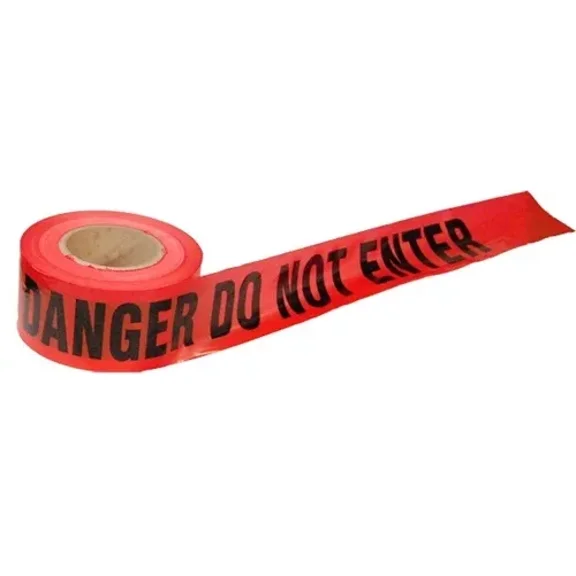 FLINT - 1 Roll- Red Danger Do Not Enter Tape 2.0 Mil 3"X1000 Ft. *Free Us Shipping*