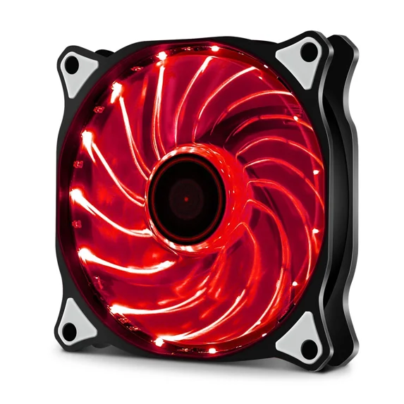 FLINT- 120Mm Red Vetroo Led Gaming Computer Pc Case Cooling Fan Cpu Radiators