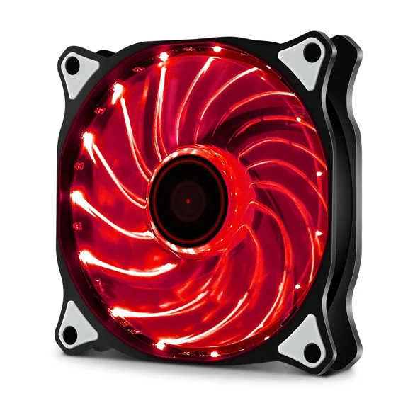FLINT- 120Mm Red Vetroo Led Gaming Computer Pc Case Cooling Fan Cpu Radiators
