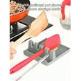 thumbnail image 1 of FLINT - 1Pc Abs Utensil Rest With Drip Pad, Utensil Holder For Spoons,Tongs, Spatulas, 1 of 6
