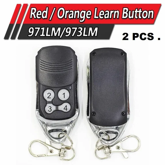 FLINT - 2 For 971Lm Chamberlain Liftmaster Garage Door Opener Mini Remote Control 390Mhz