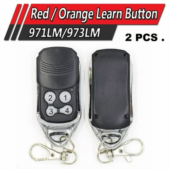 FLINT - 2 For 973Lm Chamberlain Liftmaster Garage Door Opener Mini Remote Control 390Mhz