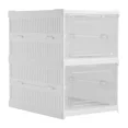 thumbnail image 1 of FLINT- 2 Layer Shoe Organizer Foldable Plastic Shoe Storage Cabinet Shoe Storage Box, 1 of 5