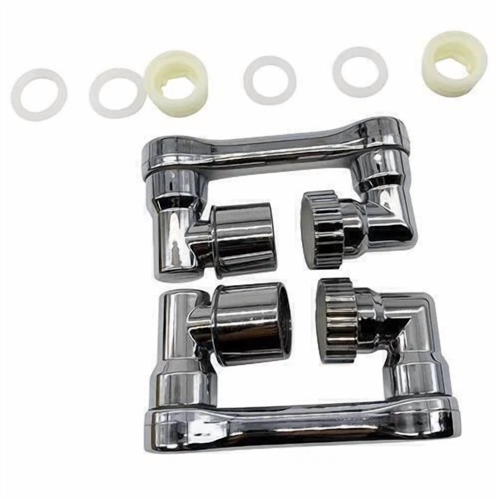 FLINT- 2 Pack Extension Abs Faucet Aerator Universal 1080° Swivel Robotic Arm Swivel Us
