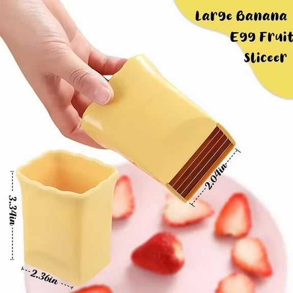 FLINT- 2 Pcs Mini Cup Slicer Cutter Fruit Easy Storage Cheese Toddler Baby