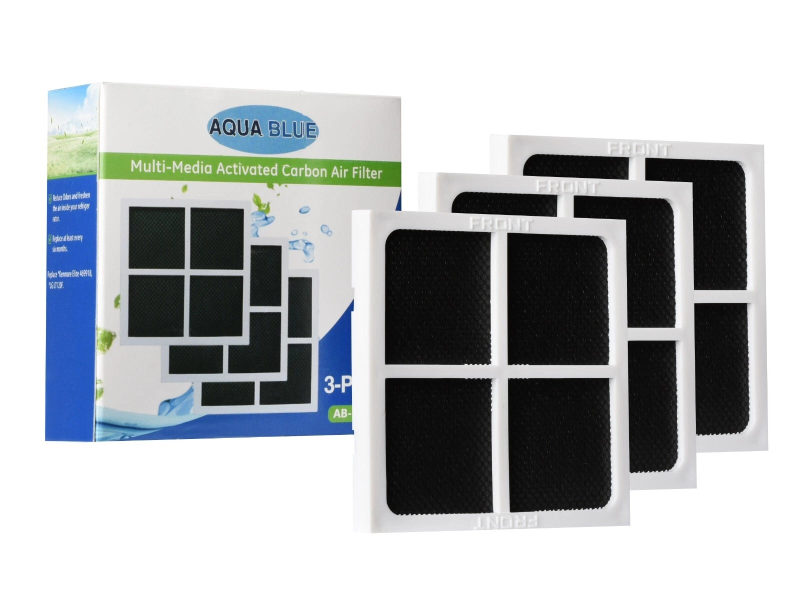 FLINT - 3 Pack Air Filter For Lg Refrigerator Lfxc24726S Lfxc24726D Lfxs28968S