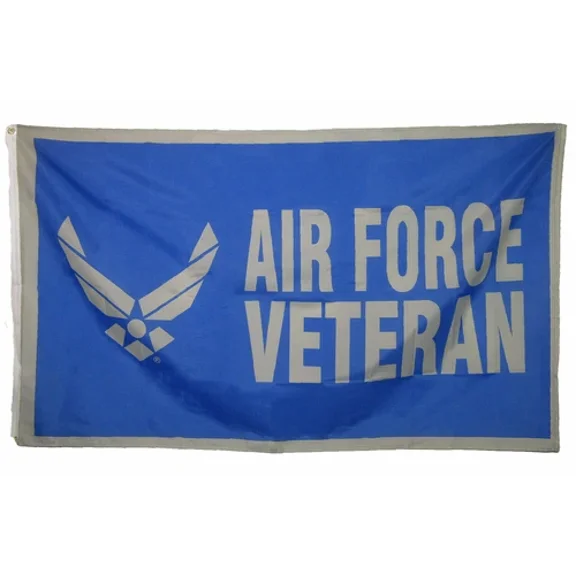 FLINT - 3X5 Air Force Veteran Vet Wings Knitted Polyester Flag 3'X5' Banner Grommets