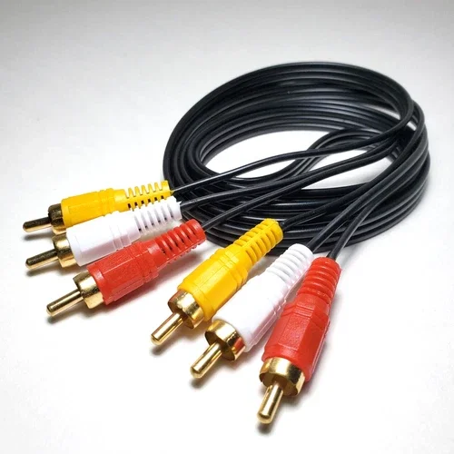 FLINT- 5Ft 3-Rca Red White Yellow Composite Stereo Audio Video Cable Vcr, Dvd, Tv