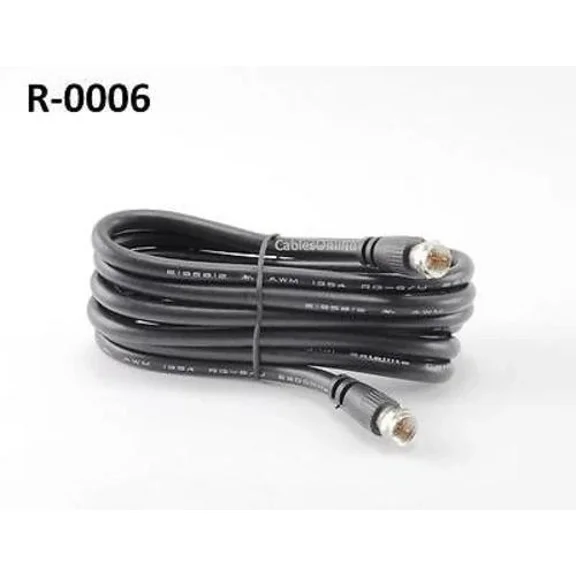 FLINT- 6Ft Rg6 75 Ohm High-Grade F-Type Coaxial Video Cable, Cablesonline R-0006