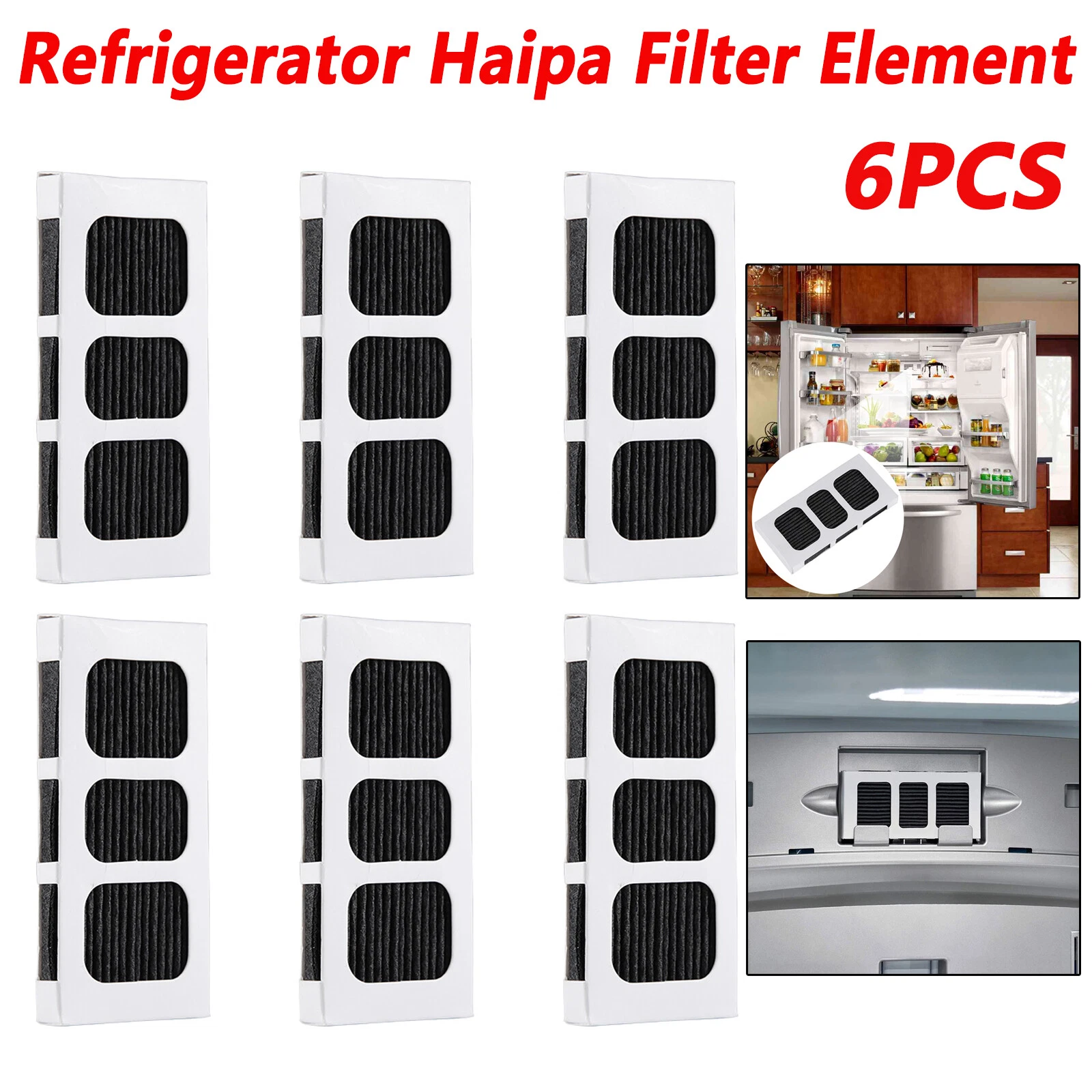 FLINT- 6X Replacement Refrigerator Air Filter For Frigidaire Paultra2 Pureair Ultra Ii