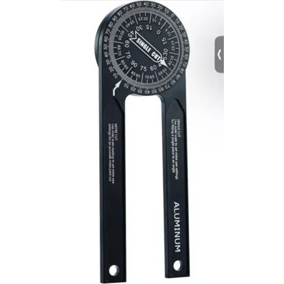 FLINT - Aluminum Miter Saw Protractor | 7-Inch Rust Proof Angle Finder Precision Laser