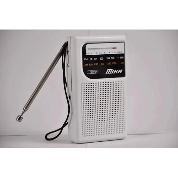 FLINT - Am/Fm Pocket Portable Radio, Small Radio Battery Operated, Best Mini Radio Anten