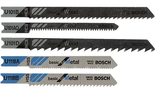 FLINT - Bosch 5 In. Metal U-Shank Jig Saw Blade Set Assorted Tpi 5 Pk