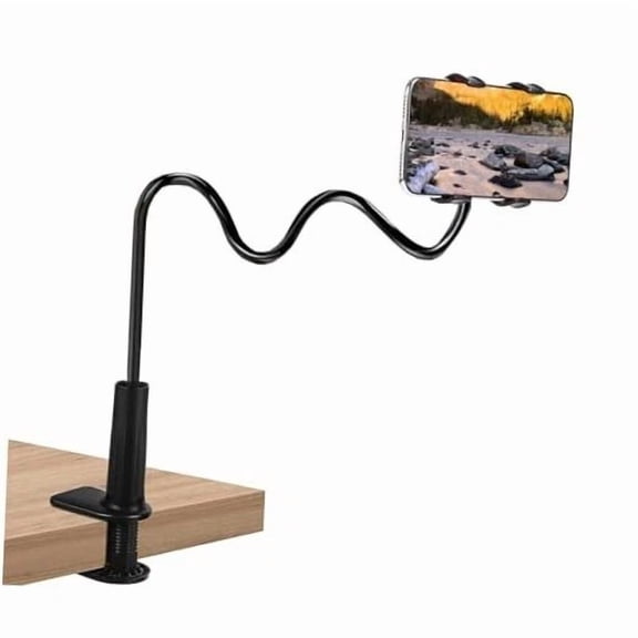 FLINT - Cell Phone Clip Bed Stand Holder,Lazy Bracket Mount Clamp For Desk Flexible