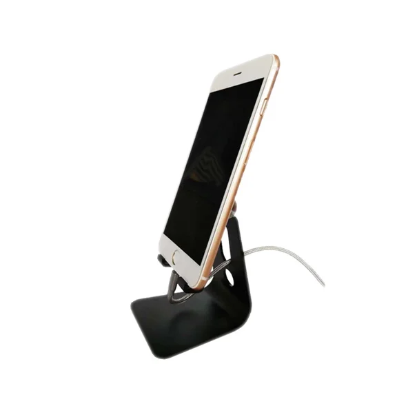 FLINT- Cell Phone Stand Aluminum Desktop Smartphone Stand Convenient Charging Port