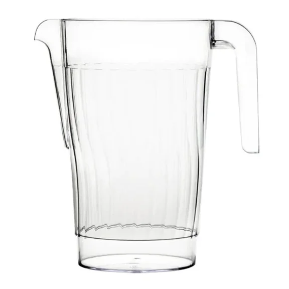 FLINT - Decorline Water Juice Drink Clear Plastic Pitcher With Handle 48 Oz For Parties