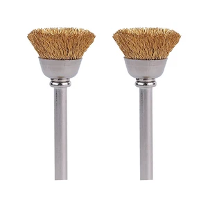 FLINT - Dremel 536-02 15000 Rpm Metal Brass Brush 1/2 X 1.75 L X 1/8 Dia. In.