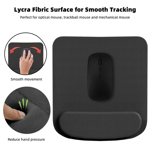 FLINT- Ergonomic Comfort Mouse Pad Laptop Pc Computer Mat Wrist Rest Support Slipproof