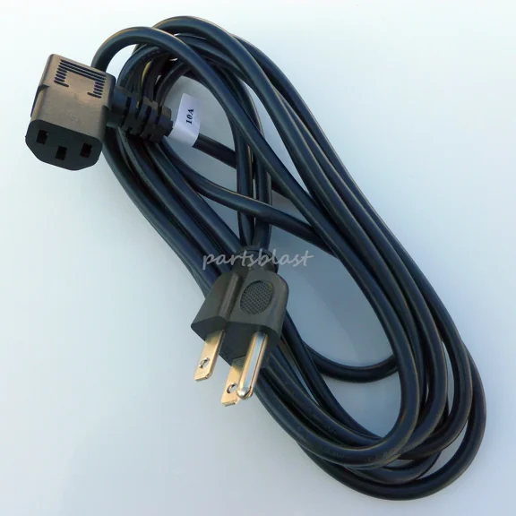 FLINT - Extra Long Power Cord 90 Degree Right Angle Iec45 Cable Tv Hd Printers, Monitors