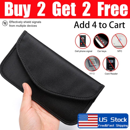 FLINT- Faraday Bag Rfid Signal Blocking Pouch Cell Phone Wallet Shielding Pouch Case Us