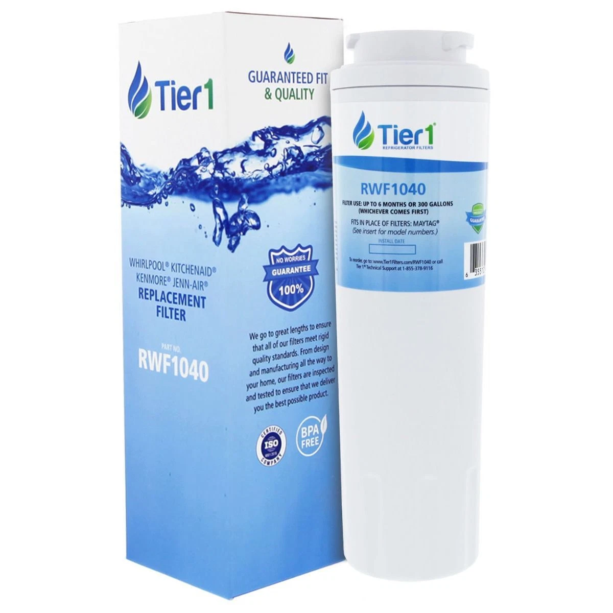 FLINT - Fits Maytag Ukf8001 Edr4Rxd1 Filter 4 Comparable Water Filter By Tier1