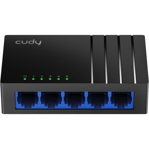 FLINT - Gs105D 5 Port Gigabit Ethernet Switch Desktop Ethernet Splitter Plastic Case