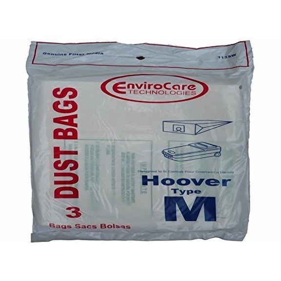FLINT- Hoover Dvc Type M Canister Dimiension Vacuum Paper Bags 3 Pk # 113Sw