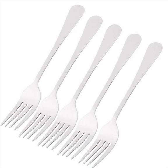 FLINT - Household Tableware Stainless Steel Dinner Fork 6.8 Inches Length 5Pcs