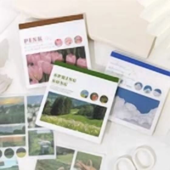 FLINT - Journamm 40Pcs Aesthetic Decor Stickers Scrapbooking Album Stationery