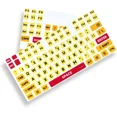 thumbnail image 1 of FLINT - Large Print Computer Keyboard Sticker, High Contrast Keyboard Sticker With Overs, 1 of 5