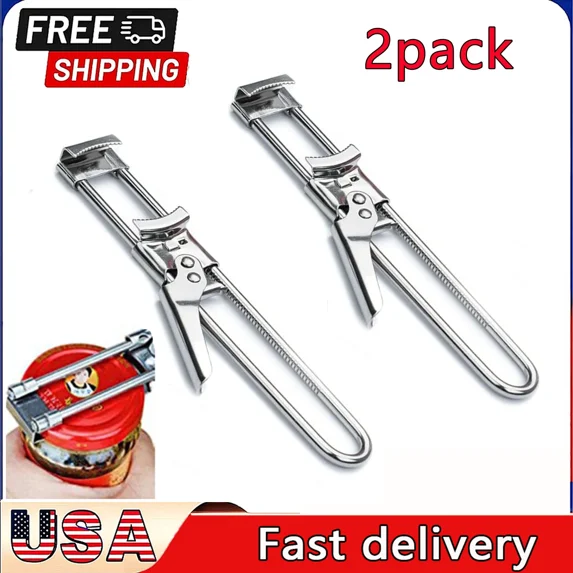 FLINT - Manual Can Opener Multifunction Adjustable Jar Lid Gripper Kitchen Tool