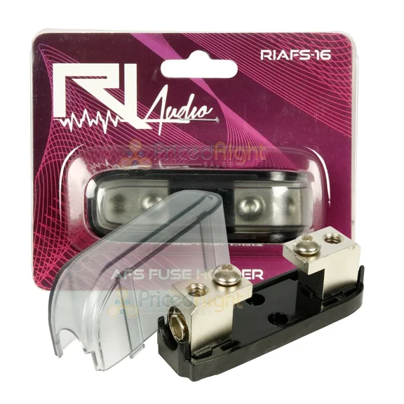 FLINT- Mini Anl Fuse Holder 4 Or 8 Gauge Input And Output Car Audio Afs Inline Ri Audio