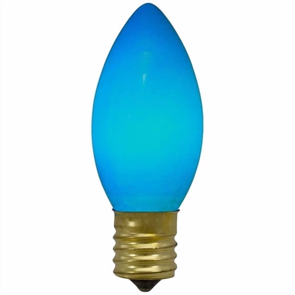 FLINT- Northlight Pack Of 4 Blue C9 Opaque Christmas Replacement Bulbs
