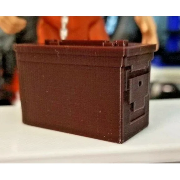 FLINT- Rc 1/10 Scale Brown Ammo Can Box Bullet Rock Crawler Truck Miniature Accessories