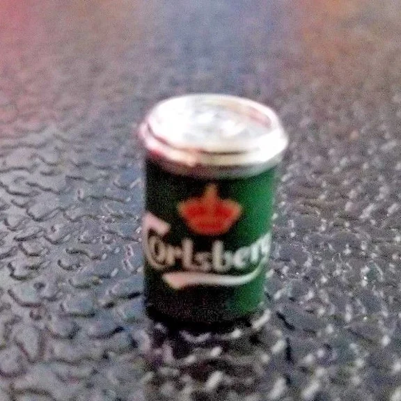 FLINT- Rc 1/10 Scale Dark Green Miniature Beer Can Alcohol Rock Crawler Truck Accessory