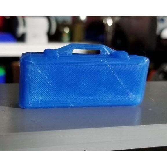 FLINT- Rc 1/10 Scale Fluorescent Blue Small Long Pelican Case Accessory Rock Crawler