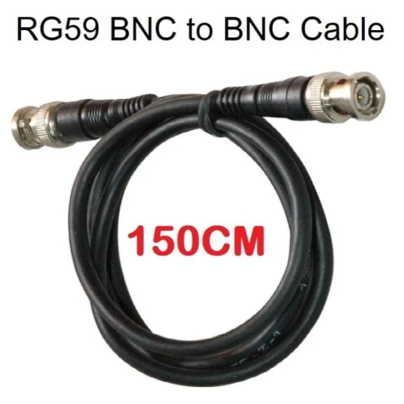 FLINT- Rg59/U 75Ohm 150Cm ( 59") Bnc Male To Bnc Male Coaxial Video Cable
