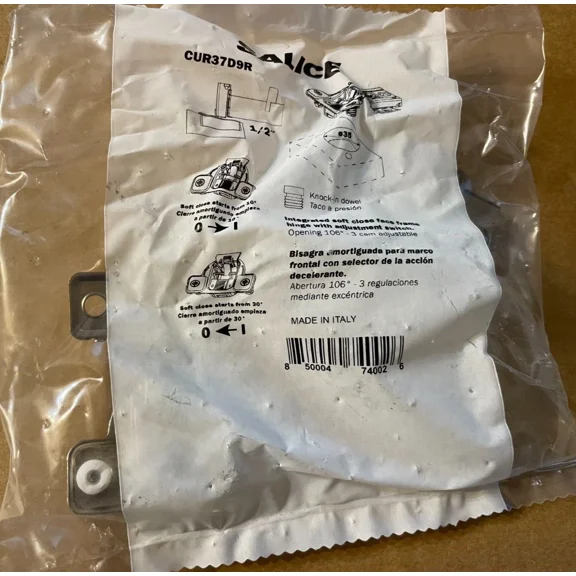 FLINT- Salice - Soft Close Face Frame Hinge - Cur37D9R - Pack Of 2