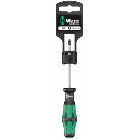 FLINT - Wera 100060, 367 Sb Screwdriver For Torx Screws, Tx 10 X 80 Mm