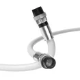 thumbnail image 1 of FLINT - White, Booted Rg6 Coaxial Cable, All Weather Proof Coax, 2 Feet (0.6 Meter), 1 of 6