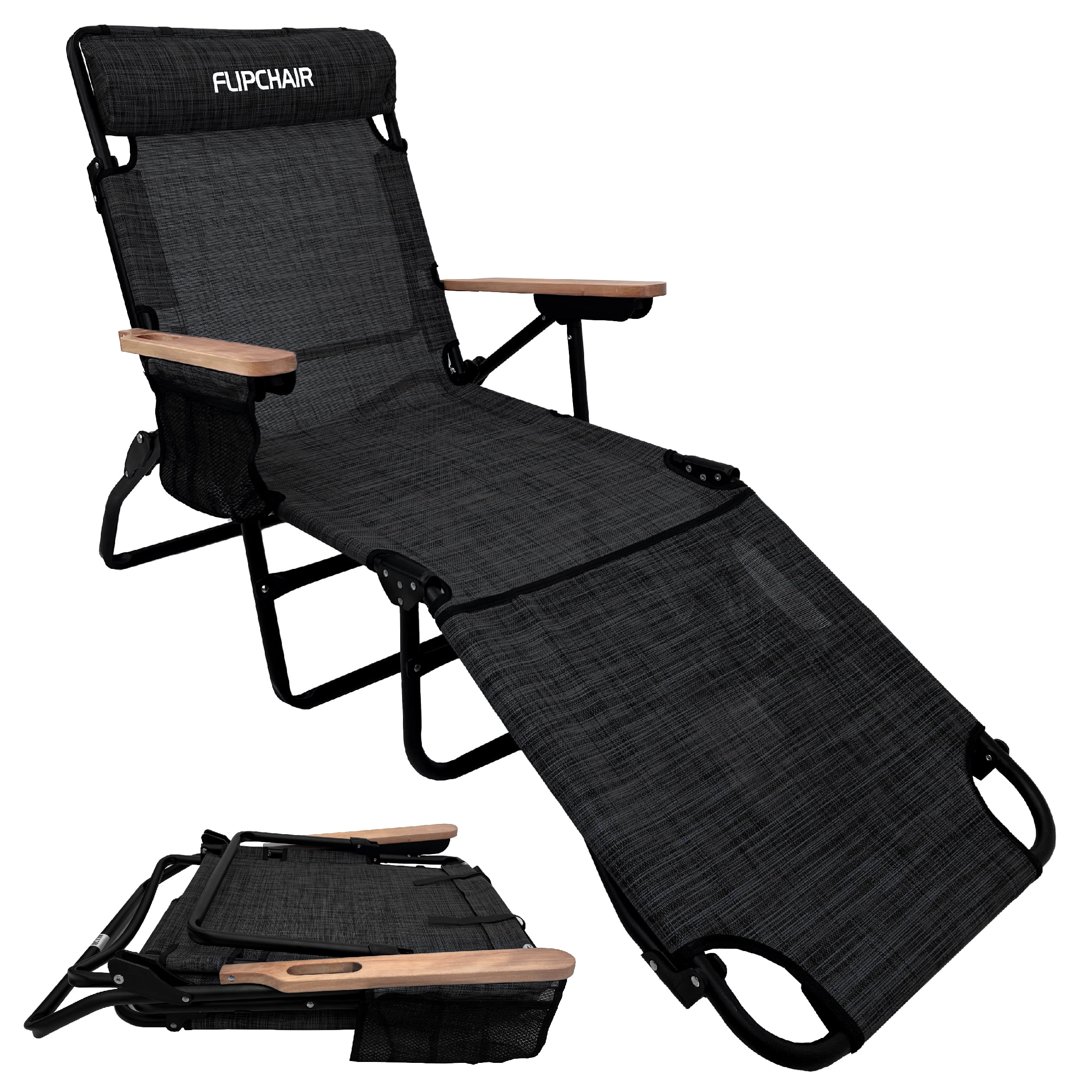 FLIP Face Down Tanning Chaise Lounge Chair with Face & Arm Holes - 4 ...