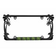 thumbnail image 1 of FLIP Flops Design Palm Tree Heavy Duty Metal License Plate Frame Auto License Plate Frame/Car Accessories (Black/Lime Green), 1 of 6
