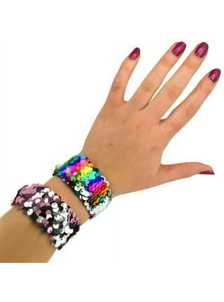 Reversible Sequin Slap Bracelet