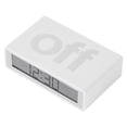 thumbnail image 1 of Lexon LR151W9 Flip+ Mini Reversible Travel Alarm Clock (White), 1 of 4